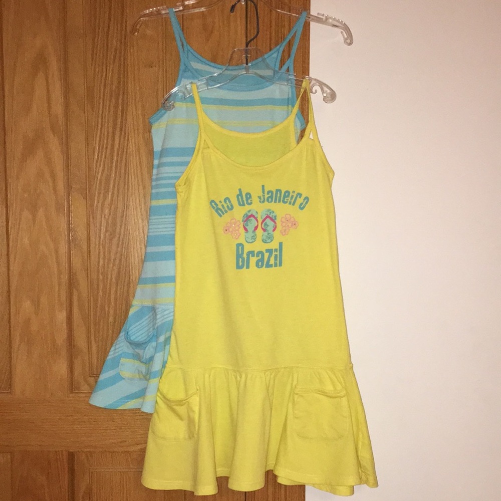 Marks & Spenser bundle of 2 summer dresses for a girl 8 y.o. 100% cotton